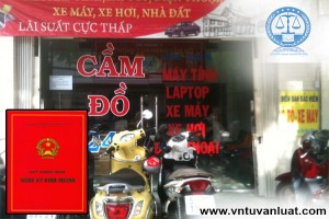 Dịch vụ cầm đồ, giấy phép đăng ký kinh doanh dịch vụ cầm đồ