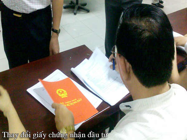 Thay đổi giấy chứng nhận đầu tư